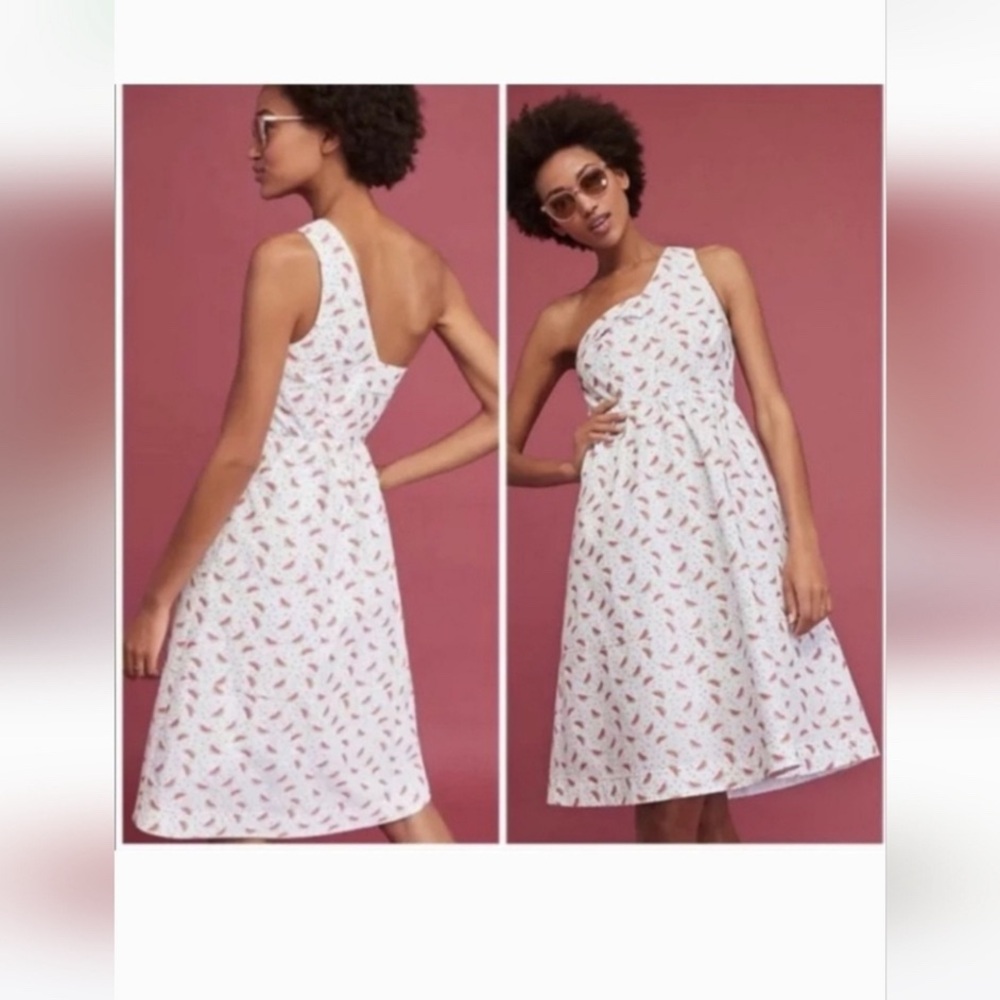 $158 Watermelon Anthropologie summer cotton HD in Paris HD Dress, with Pockets